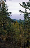 Khovsgol Nuur from a hill